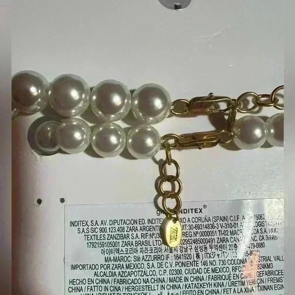 🔥🔥zara Double chain pearl chain - Picture 6 of 6